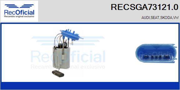 RECOFICIAL RECSGA73121.0 - Горивопроводен модул (горивна помпа+сонда) vvparts.bg