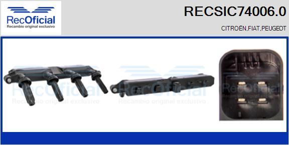 RECOFICIAL RECSIC74006.0 - Запалителна бобина vvparts.bg