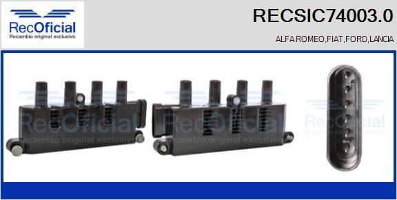 RECOFICIAL RECSIC74003.0 - Запалителна бобина vvparts.bg