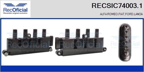 RECOFICIAL RECSIC74003.1 - Запалителна бобина vvparts.bg