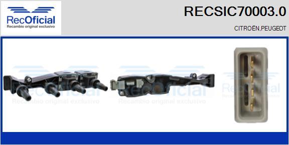 RECOFICIAL RECSIC70003.0 - Запалителна бобина vvparts.bg