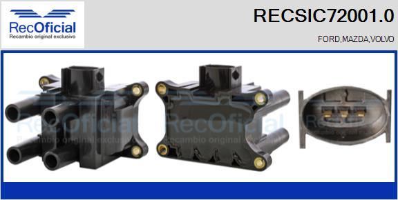 RECOFICIAL RECSIC72001.0 - Запалителна бобина vvparts.bg