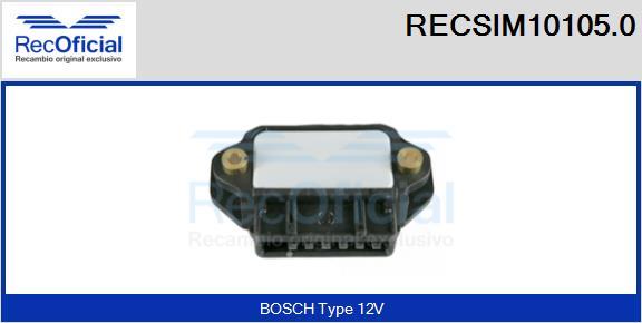 RECOFICIAL RECSIM10105.0 - Включващо устройство (комутатор), запалителна система vvparts.bg