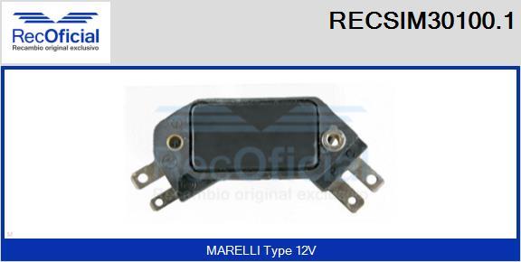 RECOFICIAL RECSIM30100.1 - Включващо устройство (комутатор), запалителна система vvparts.bg