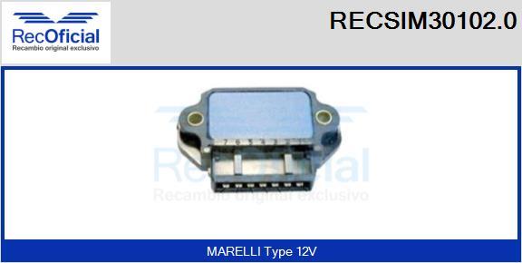 RECOFICIAL RECSIM30102.0 - Включващо устройство (комутатор), запалителна система vvparts.bg