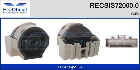 RECOFICIAL RECSIS72000.0 - Запалителен / стартов ключ vvparts.bg