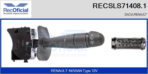 RECOFICIAL RECSLS71408.1 - Превключвател на кормилната колона vvparts.bg