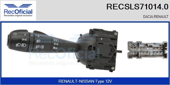 RECOFICIAL RECSLS71014.0 - Превключвател на кормилната колона vvparts.bg