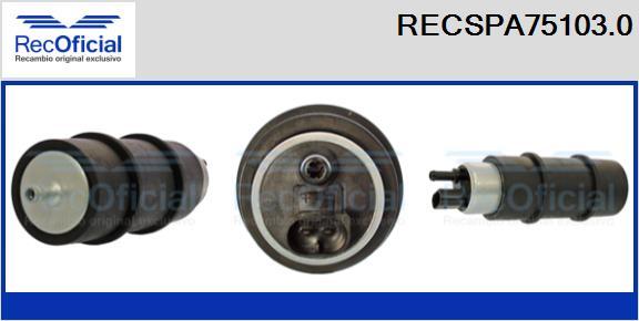 RECOFICIAL RECSPA75103.0 - Горивна помпа vvparts.bg