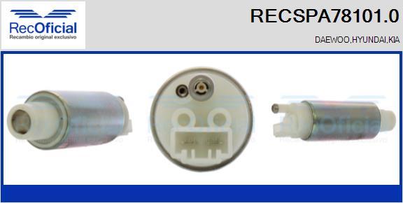 RECOFICIAL RECSPA78101.0 - Горивна помпа vvparts.bg