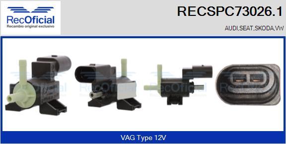 RECOFICIAL RECSPC73026.1 - Преобразувател на налягане, регулиране на изпускателната сис vvparts.bg