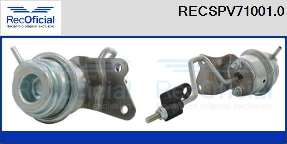 RECOFICIAL RECSPV71001.0 - Регулиращ клапан за налягане на турбината vvparts.bg