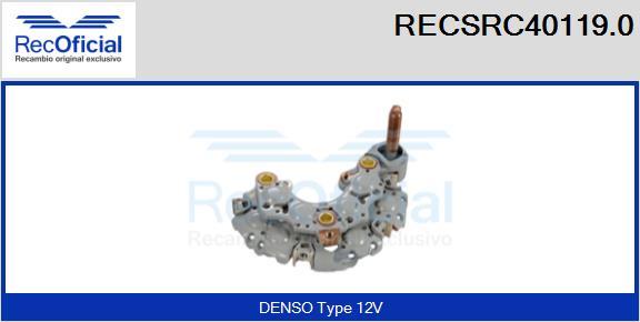 RECOFICIAL RECSRC40119.0 - Изправител, генератор vvparts.bg