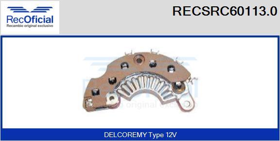 RECOFICIAL RECSRC60113.0 - Изправител, генератор vvparts.bg