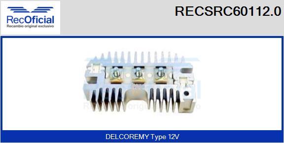 RECOFICIAL RECSRC60112.0 - Изправител, генератор vvparts.bg