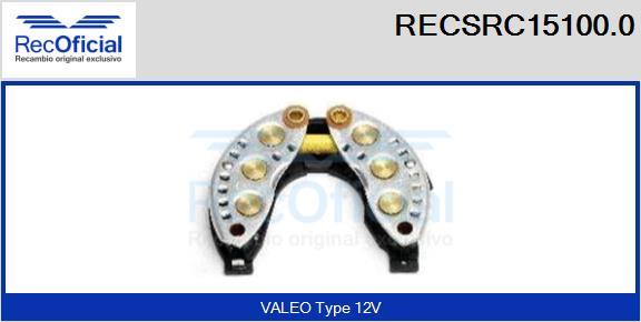 RECOFICIAL RECSRC15100.0 - Изправител, генератор vvparts.bg