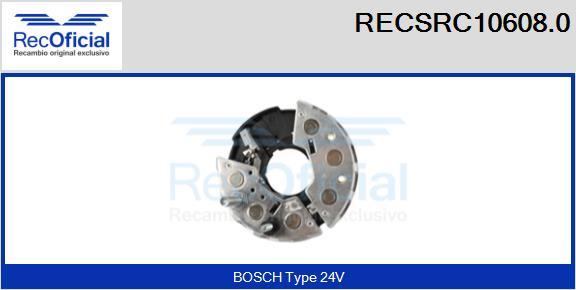 RECOFICIAL RECSRC10608.0 - Изправител, генератор vvparts.bg