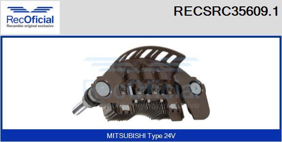 RECOFICIAL RECSRC35609.1 - Изправител, генератор vvparts.bg