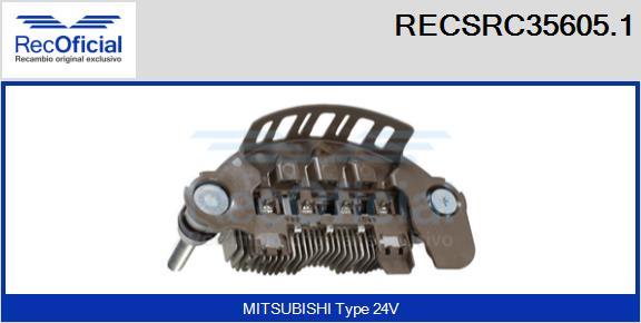 RECOFICIAL RECSRC35605.1 - Изправител, генератор vvparts.bg