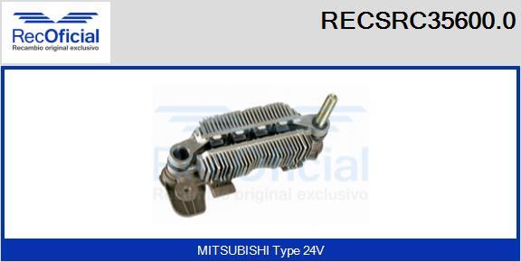 RECOFICIAL RECSRC35600.0 - Изправител, генератор vvparts.bg