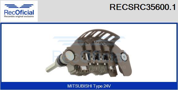 RECOFICIAL RECSRC35600.1 - Изправител, генератор vvparts.bg