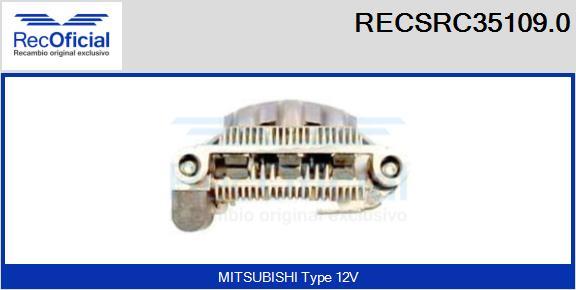 RECOFICIAL RECSRC35109.0 - Изправител, генератор vvparts.bg