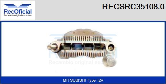 RECOFICIAL RECSRC35108.0 - Изправител, генератор vvparts.bg