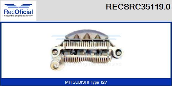 RECOFICIAL RECSRC35119.0 - Изправител, генератор vvparts.bg