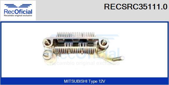 RECOFICIAL RECSRC35111.0 - Изправител, генератор vvparts.bg