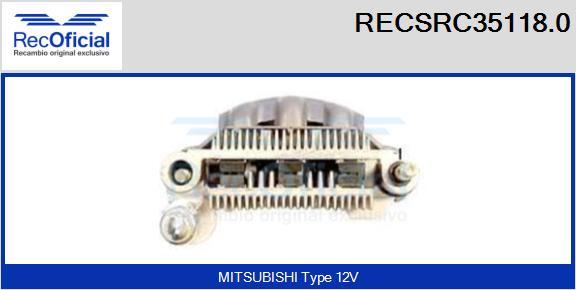 RECOFICIAL RECSRC35118.0 - Изправител, генератор vvparts.bg