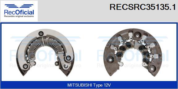 RECOFICIAL RECSRC35135.1 - Изправител, генератор vvparts.bg