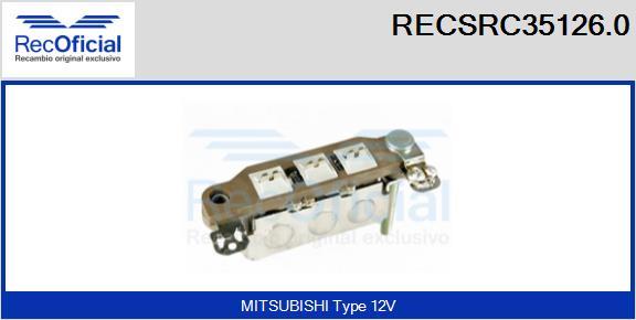 RECOFICIAL RECSRC35126.0 - Изправител, генератор vvparts.bg