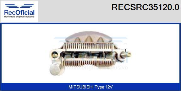 RECOFICIAL RECSRC35120.0 - Изправител, генератор vvparts.bg