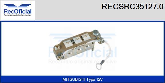 RECOFICIAL RECSRC35127.0 - Изправител, генератор vvparts.bg