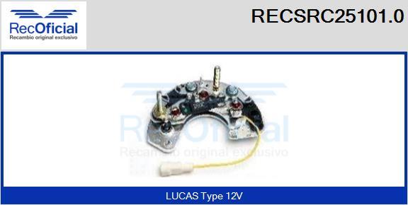 RECOFICIAL RECSRC25101.0 - Изправител, генератор vvparts.bg