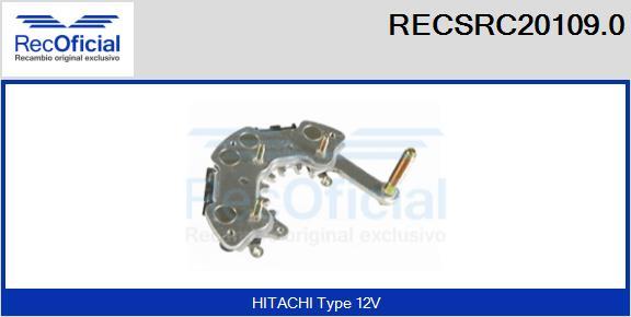 RECOFICIAL RECSRC20109.0 - Изправител, генератор vvparts.bg