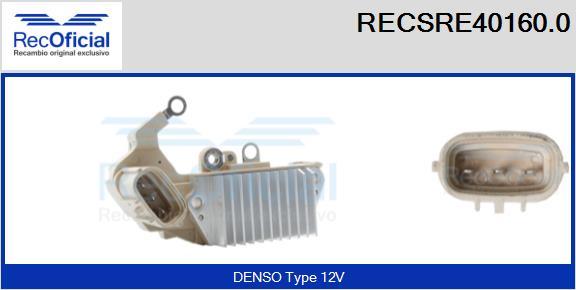 RECOFICIAL RECSRE40160.0 - Регулатор на генератор vvparts.bg