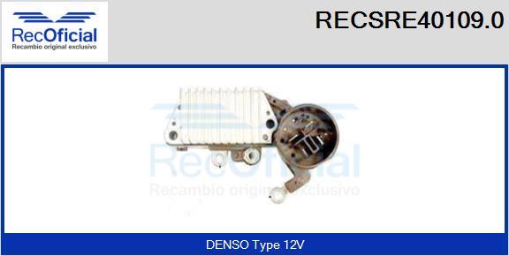 RECOFICIAL RECSRE40109.0 - Регулатор на генератор vvparts.bg