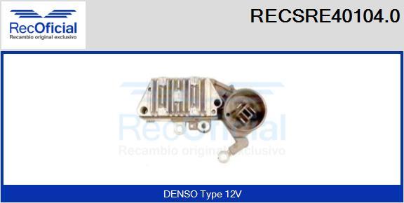 RECOFICIAL RECSRE40104.0 - Регулатор на генератор vvparts.bg