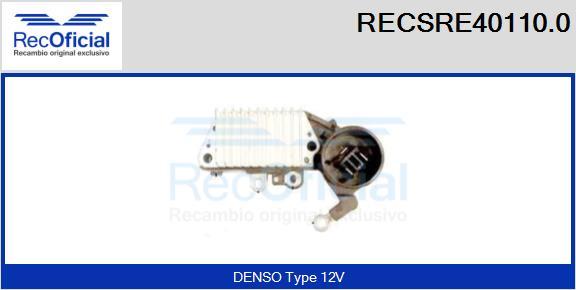 RECOFICIAL RECSRE40110.0 - Регулатор на генератор vvparts.bg