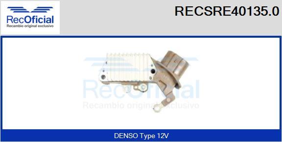 RECOFICIAL RECSRE40135.0 - Регулатор на генератор vvparts.bg