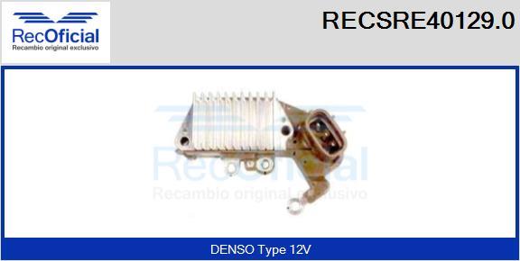 RECOFICIAL RECSRE40129.0 - Регулатор на генератор vvparts.bg