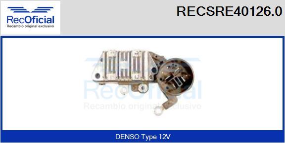 RECOFICIAL RECSRE40126.0 - Регулатор на генератор vvparts.bg