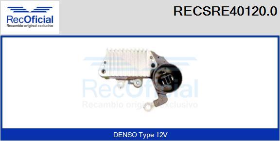 RECOFICIAL RECSRE40120.0 - Регулатор на генератор vvparts.bg