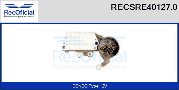 RECOFICIAL RECSRE40127.0 - Регулатор на генератор vvparts.bg