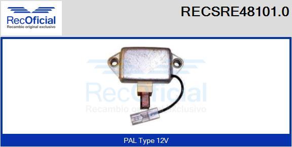 RECOFICIAL RECSRE48101.0 - Регулатор на генератор vvparts.bg