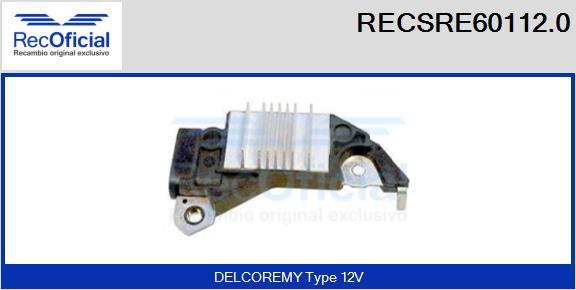 RECOFICIAL RECSRE60112.0 - Регулатор на генератор vvparts.bg