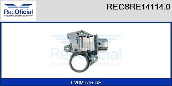 RECOFICIAL RECSRE14114.0 - Регулатор на генератор vvparts.bg