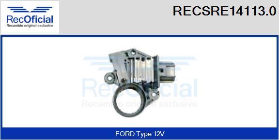 RECOFICIAL RECSRE14113.0 - Регулатор на генератор vvparts.bg