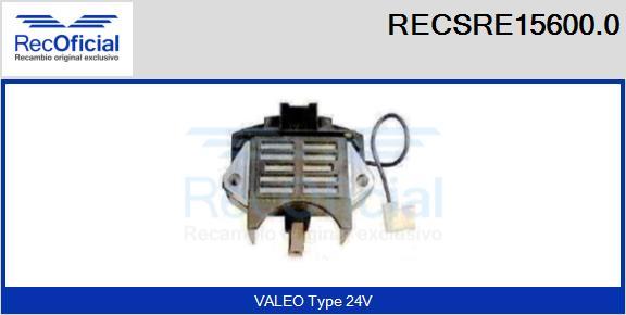 RECOFICIAL RECSRE15600.0 - Регулатор на генератор vvparts.bg